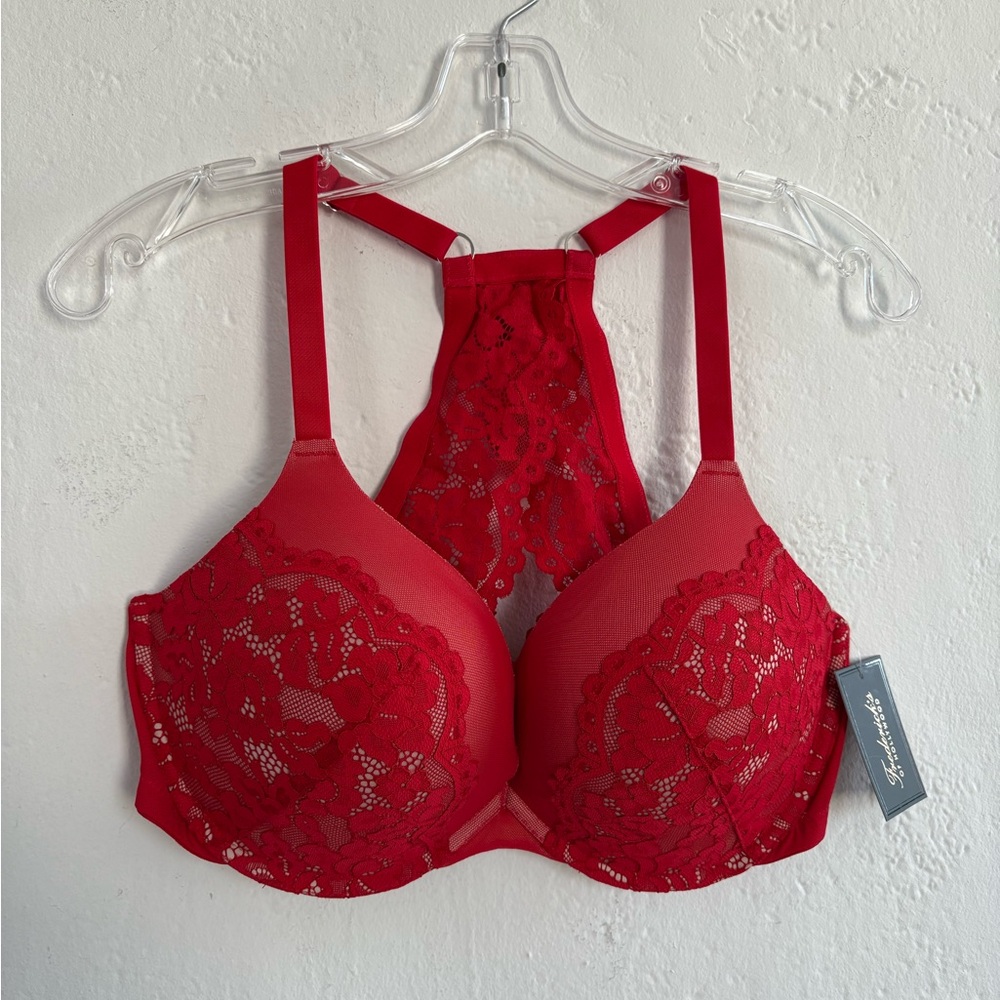 - Frederick's Of Hollywood Women'sHeartthrob Push Up Bra Size 40D RedNude …